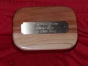Sissy Memorial Urn Plate